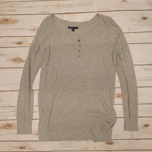 Gray Women's Long Sleeve Top
